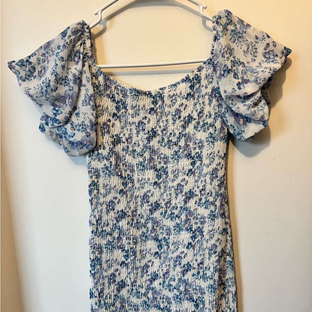 Floral Puff Sleeve Dress